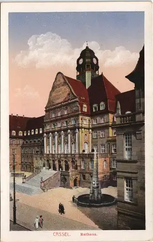 Ansichtskarte Kassel Cassel Rathaus 1905