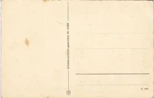 Ansichtskarte Karlsruhe Hauptbahnhof vom Lauterberg aus gesehen 1932