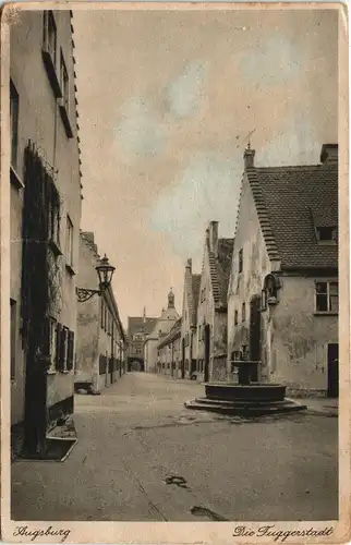 Ansichtskarte Augsburg Fuggerei 1927