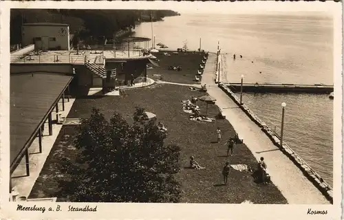 Ansichtskarte Meersburg Blick auf das Strandbad 1932