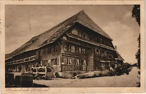 Ansichtskarte Hinterzarten Himmelreich Höllental, bad. Schwarzwald 1921   gelaufen mit Stempel Neustadt Schwarzwald