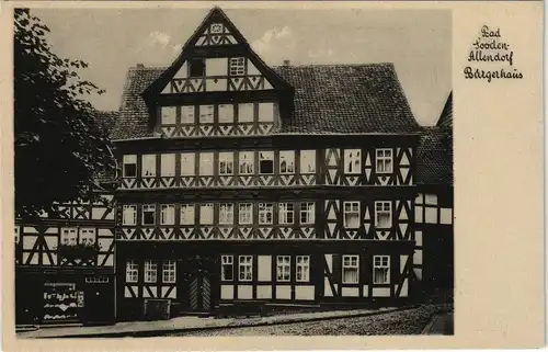 Ansichtskarte Bad Sooden-Allendorf Partie am Bürgerhaus 1930