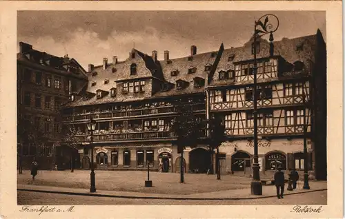 Ansichtskarte Frankfurt am Main Partie am Rebstock 1920