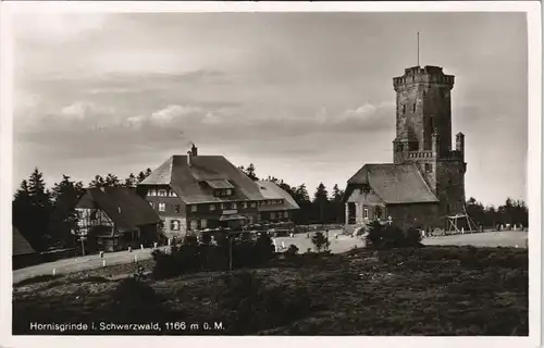 Ansichtskarte Seebach Berg und Aussichtsturm Hornisgrinde im Schwarzwald 1930
