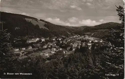 Ansichtskarte St. Blasien Panorama-Ansicht Blick vom Weissenstein 1962