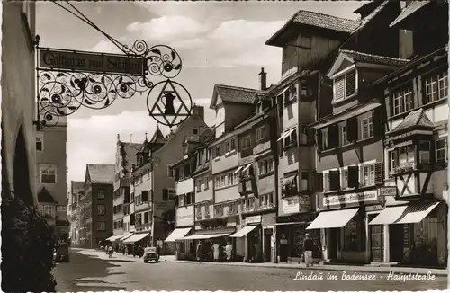 Lindau (Bodensee) Straßen Ansicht Hauptstraße Lokale & Geschäfte 1960