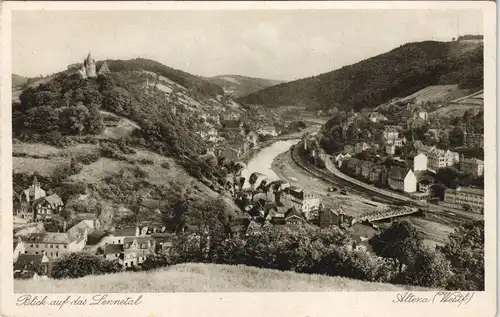 Ansichtskarte Altena Panorama-Ansicht 1920