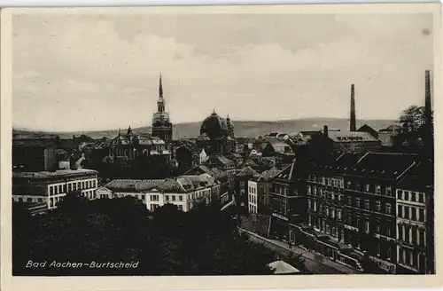 Ansichtskarte Burtscheid-Aachen Panorama-Ansicht Burtscheid 1920