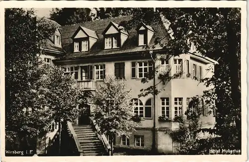 Ansichtskarte Wirsberg (Oberfranken) Hotel Hubertus Bes. G. Kießling 1940
