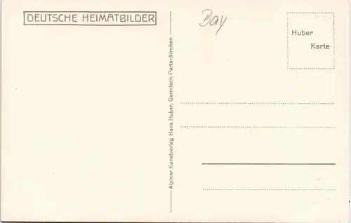 Ansichtskarte Mittenwald Strassen Ansicht Echtfoto-AK H. Huber 1930