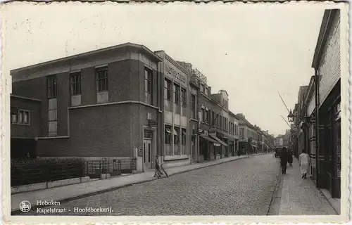 Postkaart Hoboken-Antwerpen Anvers Kapelstraat - Hoofdboekerij 1946