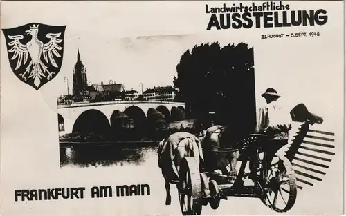 Frankfurt am Main Messe Landwirtschaftliche Ausstellung 1948    Sonderstempel