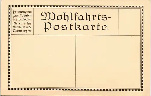Ansichtskarte  Generalfeldmarschall Hindenburg Porträt & Widmungstext 1915