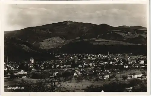Ansichtskarte Schopfheim Panorama-Ansicht Gesamtansicht 1940