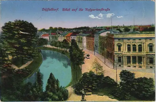 Ansichtskarte Düsseldorf Stadt Ansicht, Blick auf die Hofgartenstrasse 1920