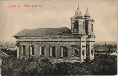 Ansichtskarte Oggersheim Partie a.d. Kirche Wallfahrtskirche 1910