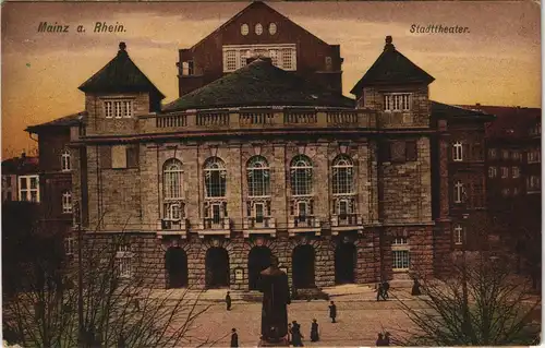 Ansichtskarte Mainz Stadttheater Theater 1922