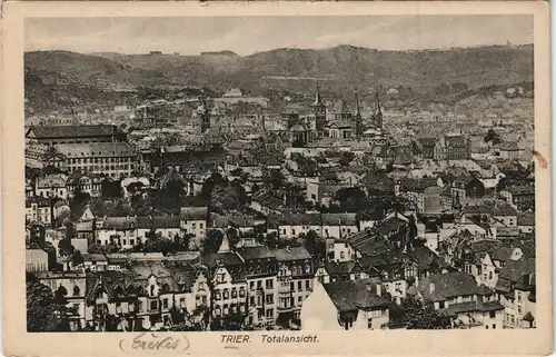 Ansichtskarte Trier Panorama-Ansicht Totalansicht 1919