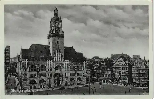 Ansichtskarte Stuttgart Rathaus (Town Hall Building) 1910