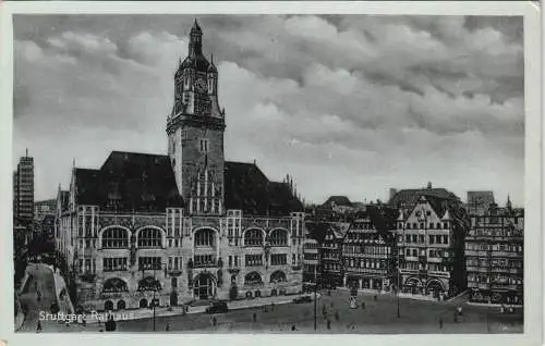 Ansichtskarte Stuttgart Rathaus (Town Hall Building) 1910