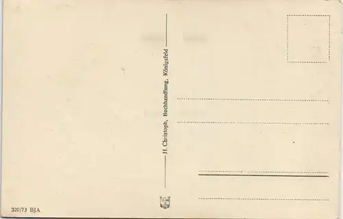 Ansichtskarte Königsfeld im Schwarzwald Partie am Oberer Platz 1920