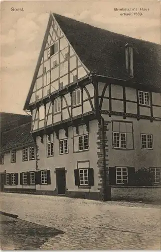 Ansichtskarte Soest Brinkmann's Haus 1910