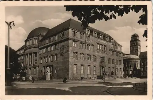 Ansichtskarte Freiburg im Breisgau Strassen Partie a.d. Universität 1940