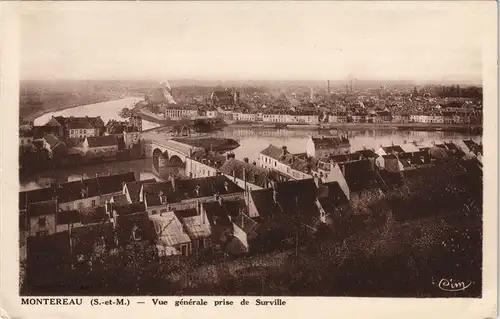 CPA Montereau-Fault-Yonne Stadtpartie 1928