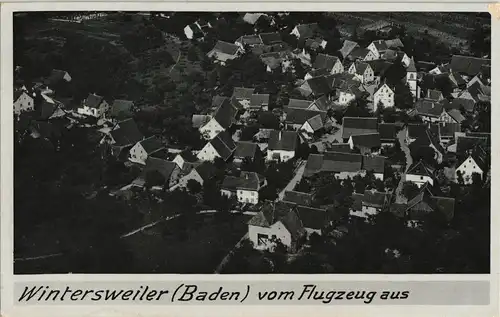 Wintersweiler (Baden)-Efringen-Kirchen Wintersweiler Flugzeug aus 1940