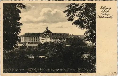 Schleswig (Sleswig/Slesvig) Schloss Gottorp, gel Feldpost 2. WK 1942
