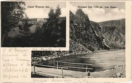 Rappoltsweiler Ribeauvillé 2 Bild Lac Blanc Weißer See, Hotel 1907