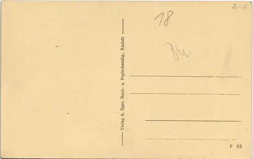 Ansichtskarte Rastatt Kaiserstraße 1914