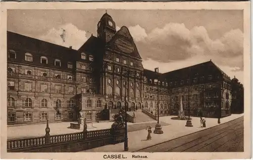 Ansichtskarte Kassel Cassel Rathaus 1913