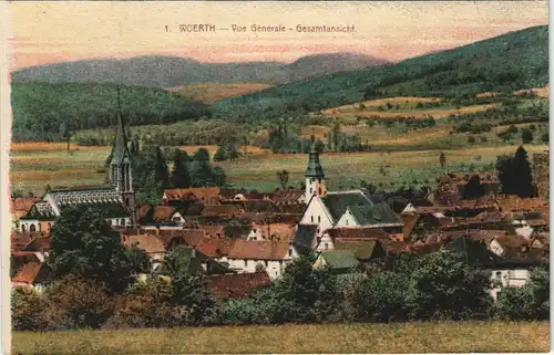 CPA Wörth an der Sauer Wœrth Stadtpartie 1913
