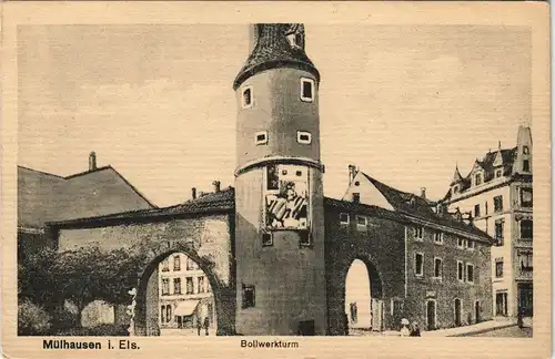 CPA Mülhausen Mulhouse Bollwerkturm 1915