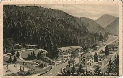 Ansichtskarte Sulzburg Stadtpartie, Künstlerkarte 1913