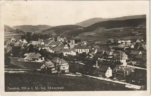 Ansichtskarte Lenzkirch Stadtpartie 1934