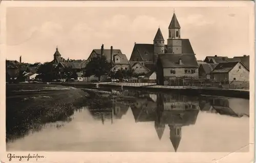 Ansichtskarte Gunzenhausen Blick auf die Stadt Fotokarte 1930