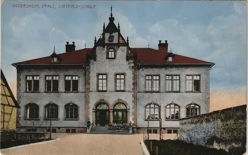 Ansichtskarte Oggersheim Luitpold-Schule 1912