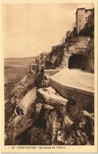 Constantine قسنطينة Boulevard de l'Abime, Algerien Africa Postcard 1910