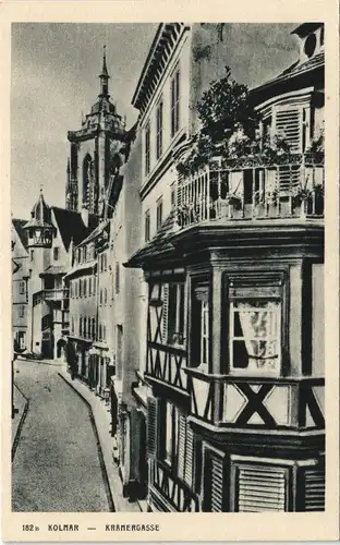 CPA Kolmar Colmar Stadtteilansicht Kramergasse 1920