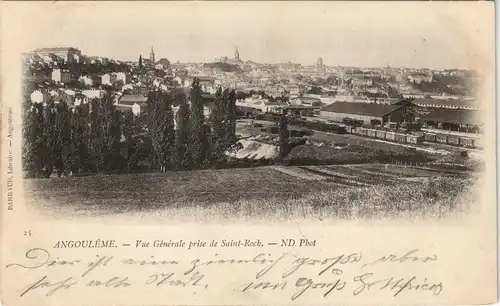 CPA Angouleme Vue Générale prise de Saint-Roch 1902 WINTERTHUR(Ankunftsstempel)