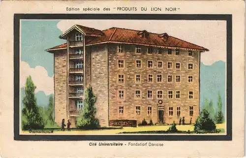 .Frankreich Cité Universitaire - Fondation Danoise (PRODUITS DU LION NOIR) 1938