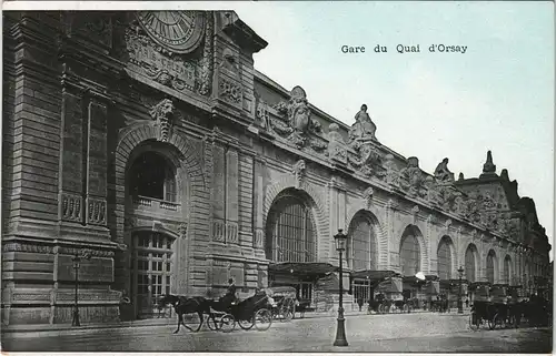 CPA Orsay Gare du Quai d'Orsay, Bahnhof 1910