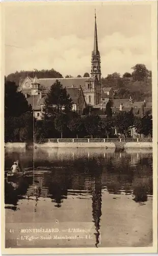 Montbeliard Montbéliard L'Eglise Saint Maimbeut, Kirche, Church 1920