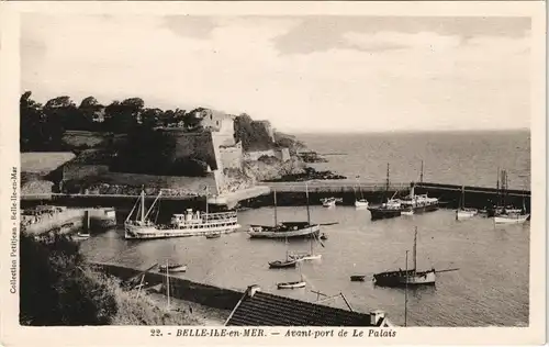 CPA Belle-Île-en-Mer Avant-port de Le Palais 1929