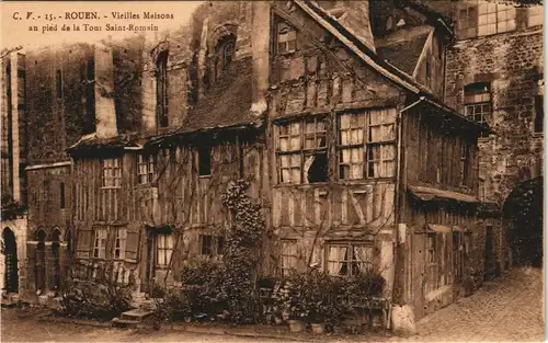 CPA Rouen Vieilles Maisons 1929