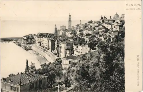 CPA Menton Mentoun/ Mentone La vieille ville 1912
