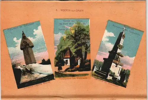 CPA Wörth an der Sauer Wœrth Haus und Denkmäler - 3 Bild 1919