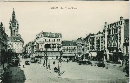 CPA Douai Dowaai La Grand Place 1910